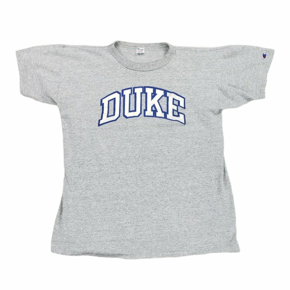 Vintage 70s 80s Champion Duke University Single Stitch USA Made T-Shirt Mens XL